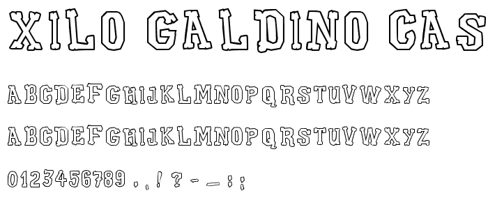 Xilo Galdino Cast font